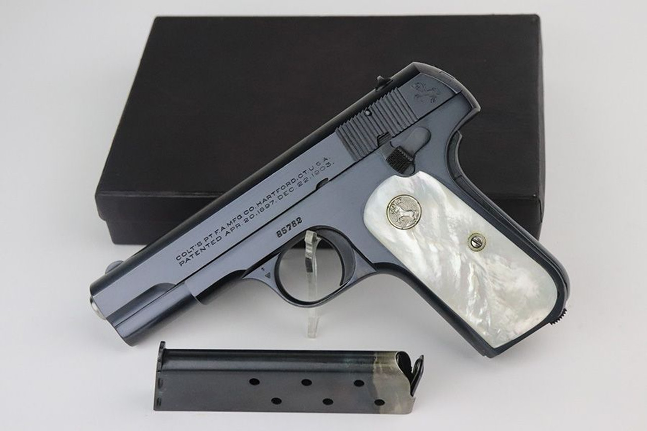 Gorgeous Boxed Colt M1908 Pocket Hammerless - 1920 Mfg - 1