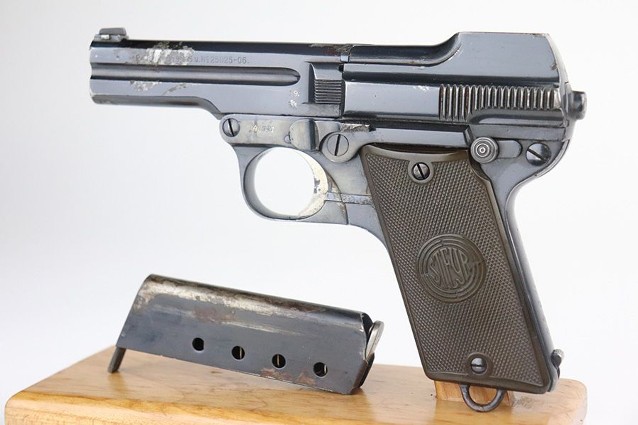 Nazi Steyr Model 1908/34 - In Axis Pistols Book - 1