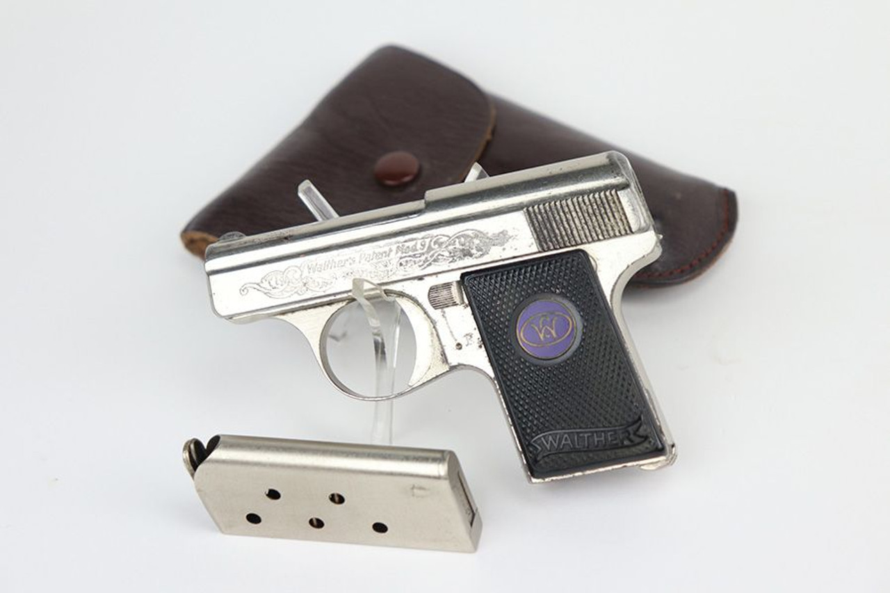 Nickel-Plated Engraved Walther Model 9 Rig - 1