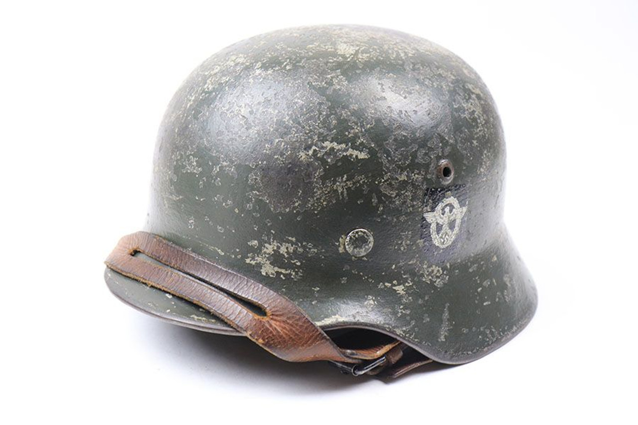 Ex-Winter Camo Double Decal Police Helmet - 1