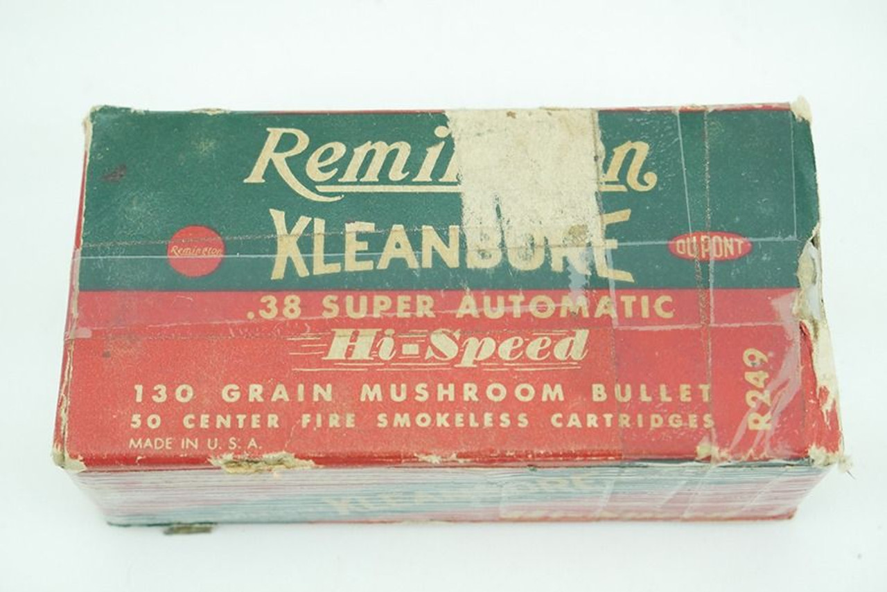 Vintage Remington Kleanbore .38 Super Automatic Ammo