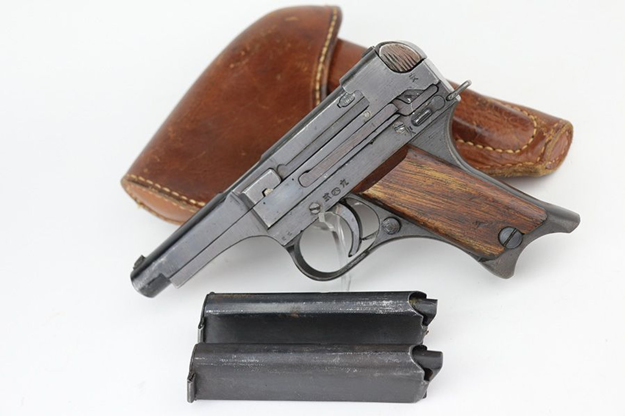 Excellent Late-War Nambu Type 94 Rig - Matching Magazine - 1