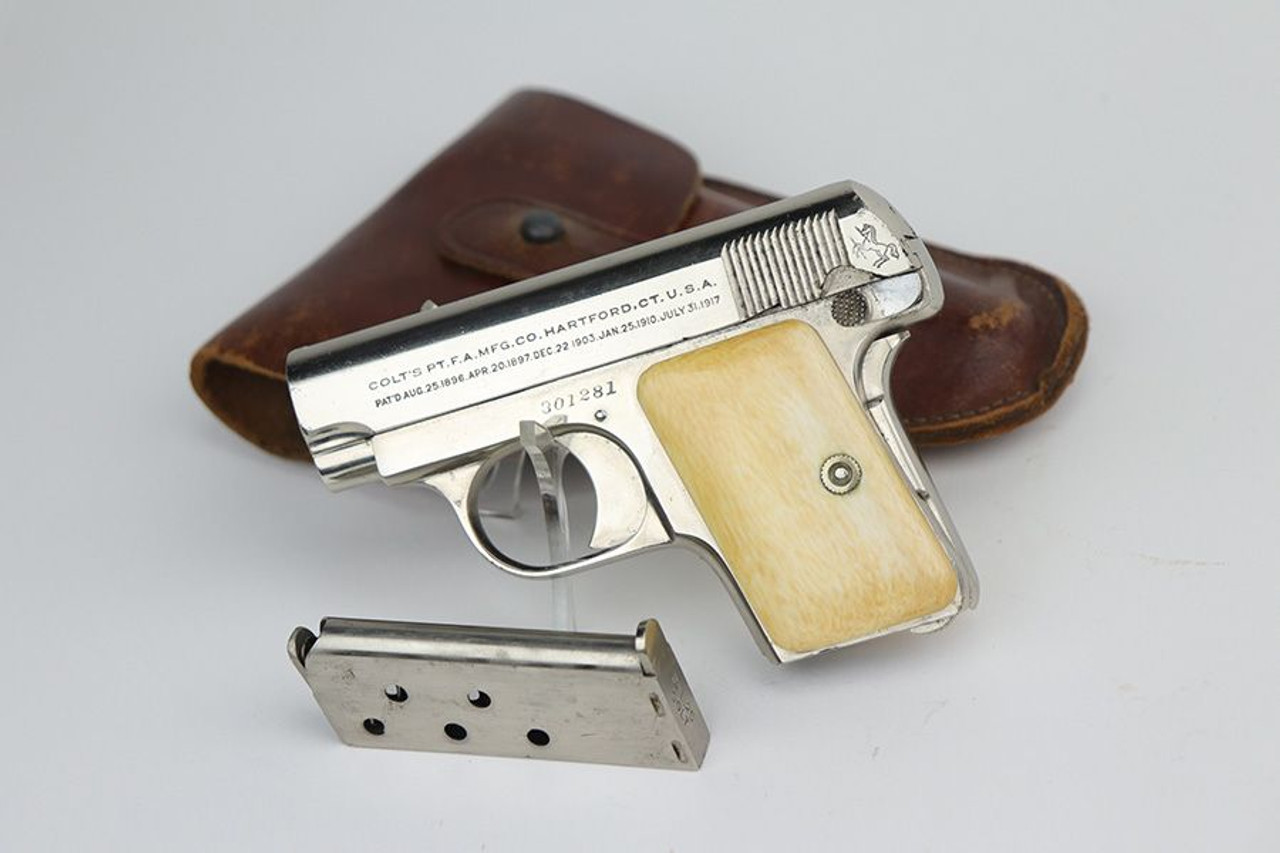 Nickel-Plated Colt M1908 Vest Pocket Rig - 1
