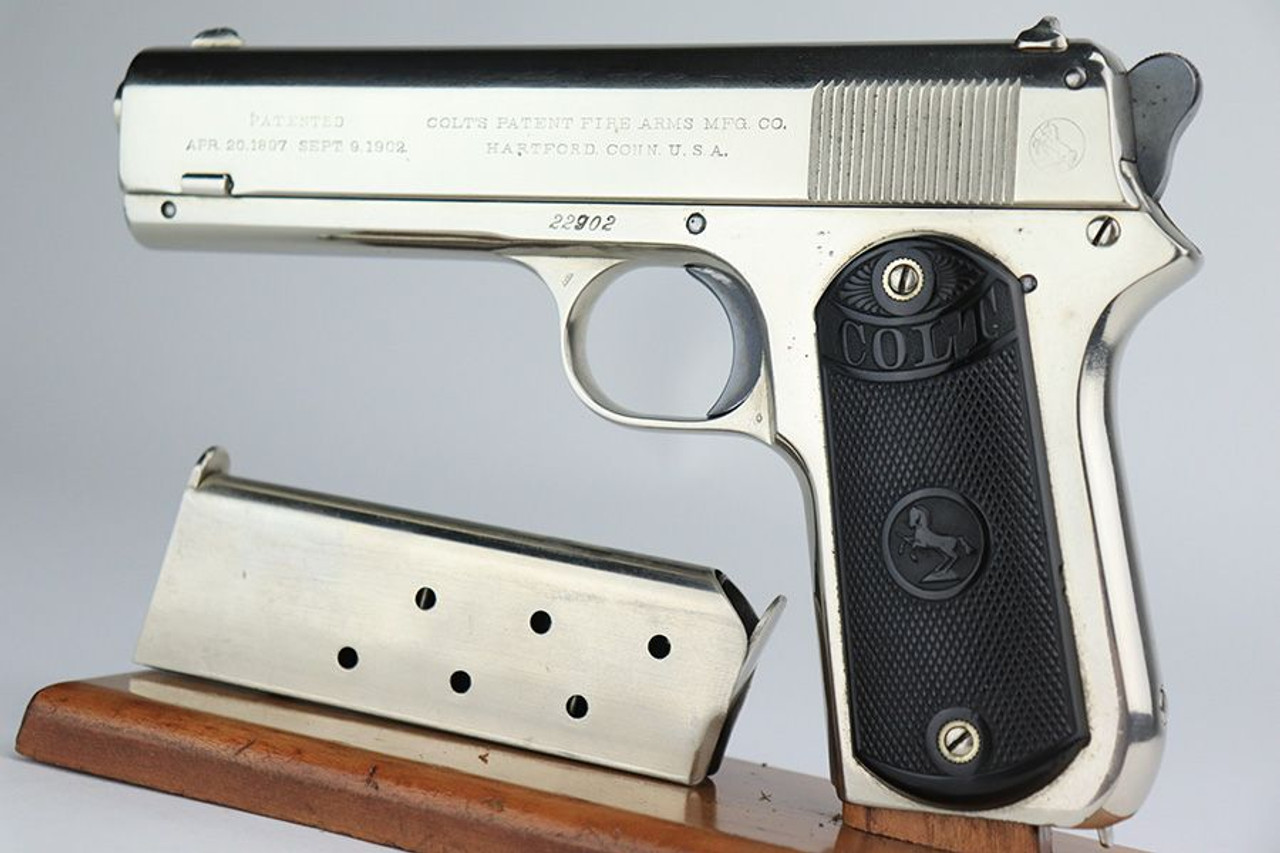 Nickeled Colt M1903 Pocket Hammer - 1908 Mfg - 1