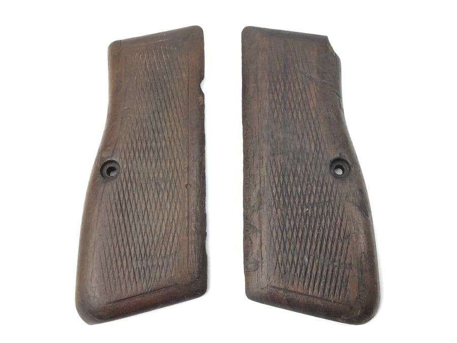 FN Browning High Power Wood Grip Panels - 1