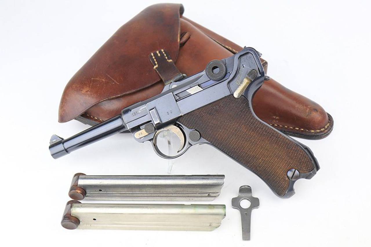 Minty 1916 DWM Luger Rig - Matching Magazine - 1