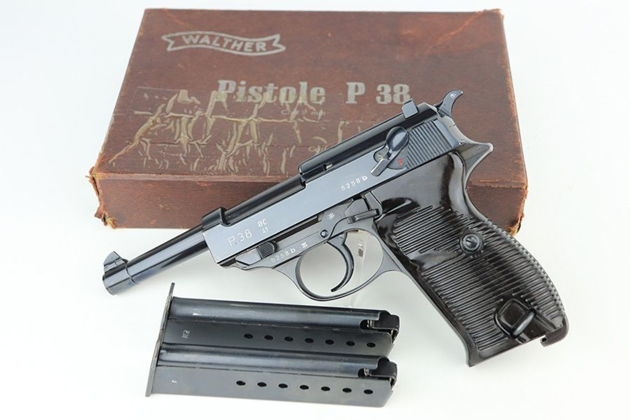 Stunning AC 41 Walther P.38 - Two Matching Magazines - 1