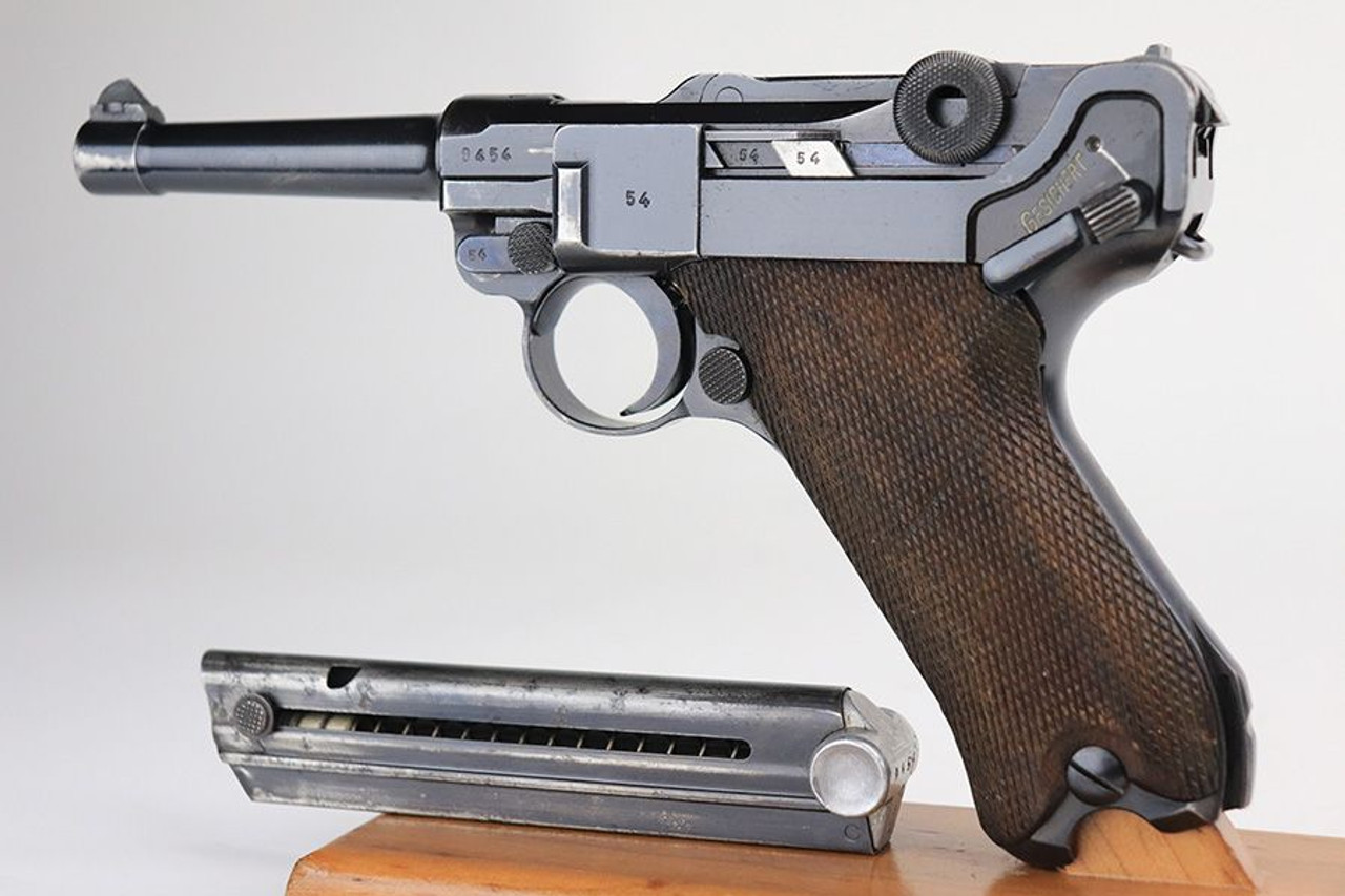 Excellent 1938 Mauser Luger - Matching Magazine - 1