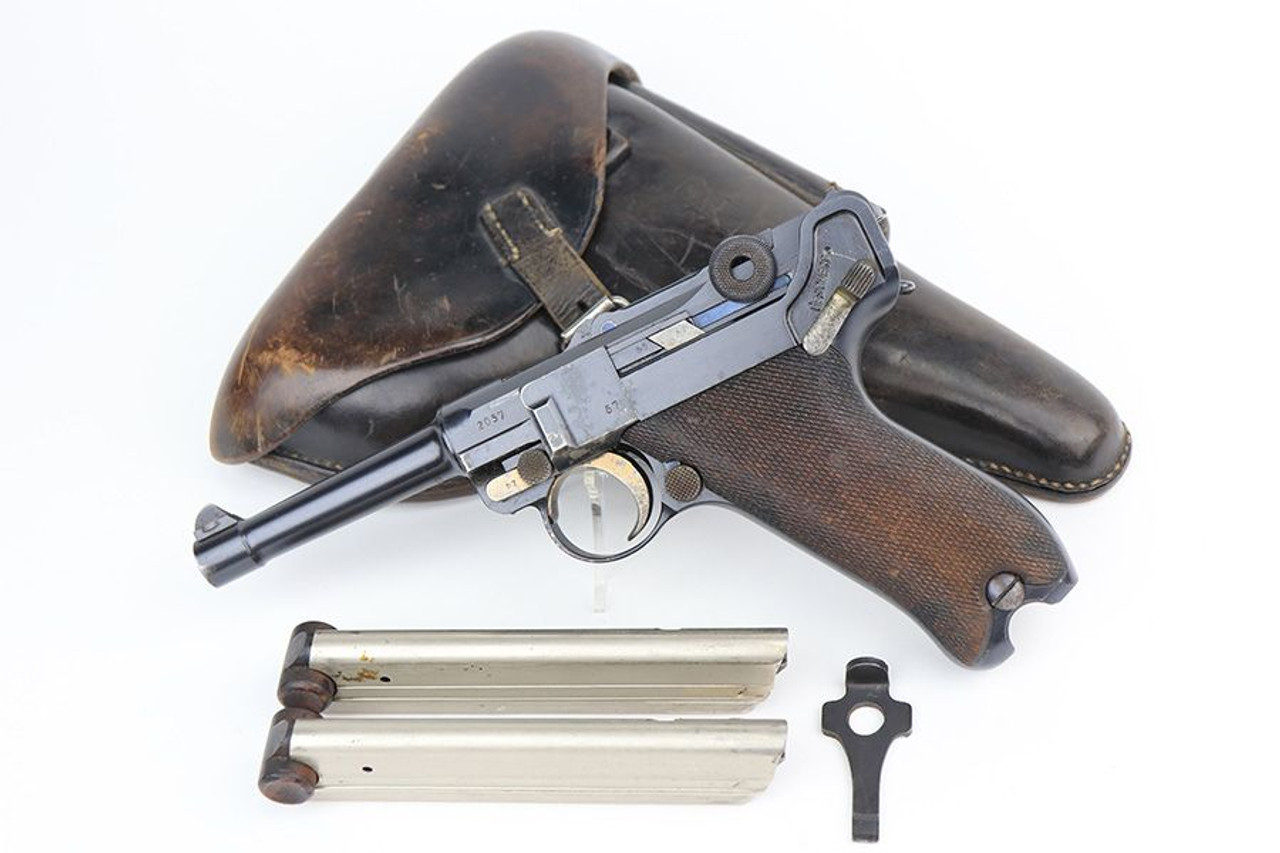 1913 DWM Luger Rig - Two Matching Magazines - 1
