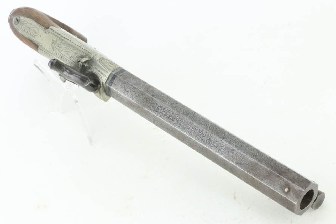 SOLD - Stunning, Engraved J. Taratt Percussion Dueling Pistols
