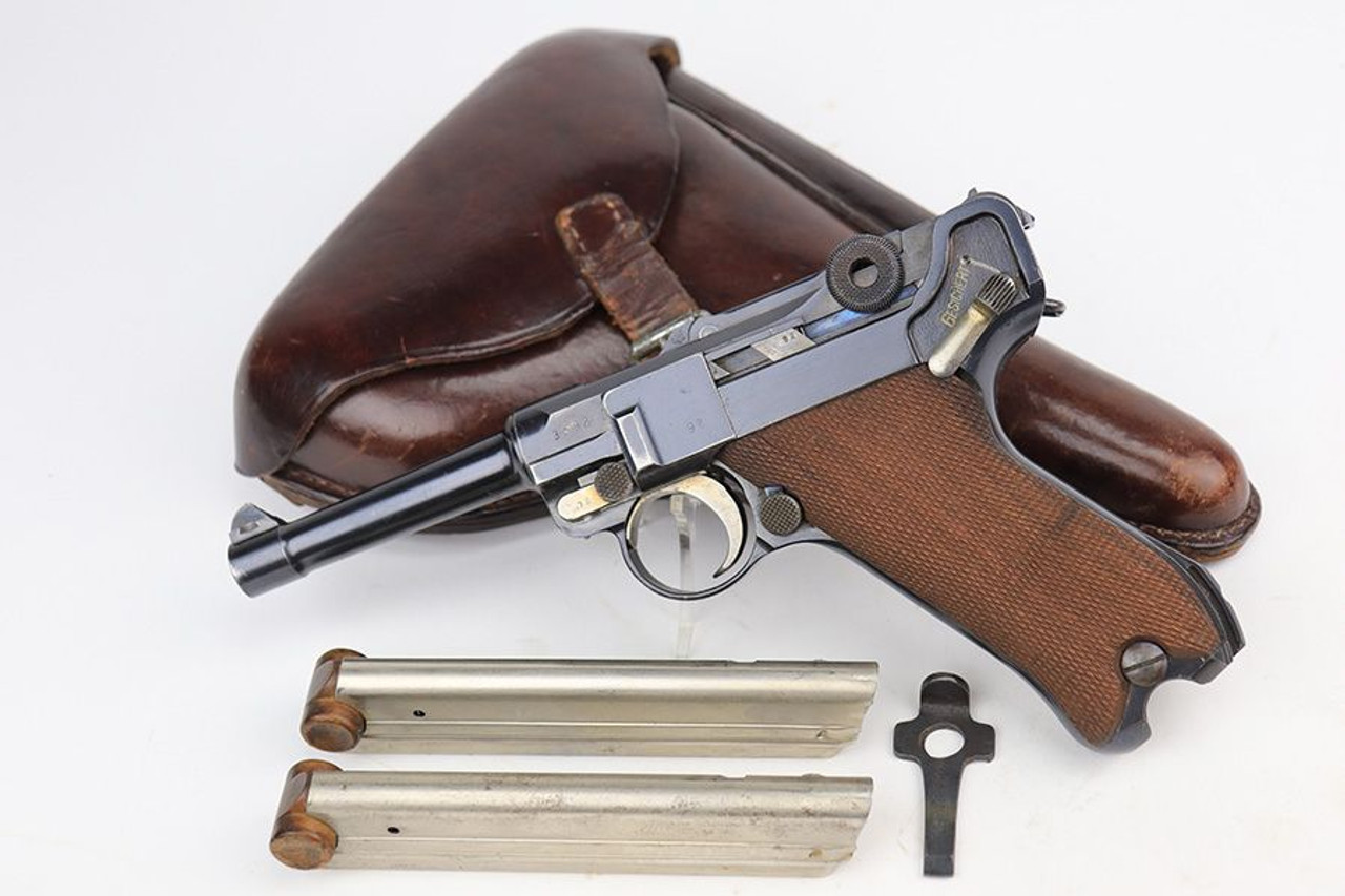 Minty 1916 DWM Luger Rig - Two Matching Mags - 1