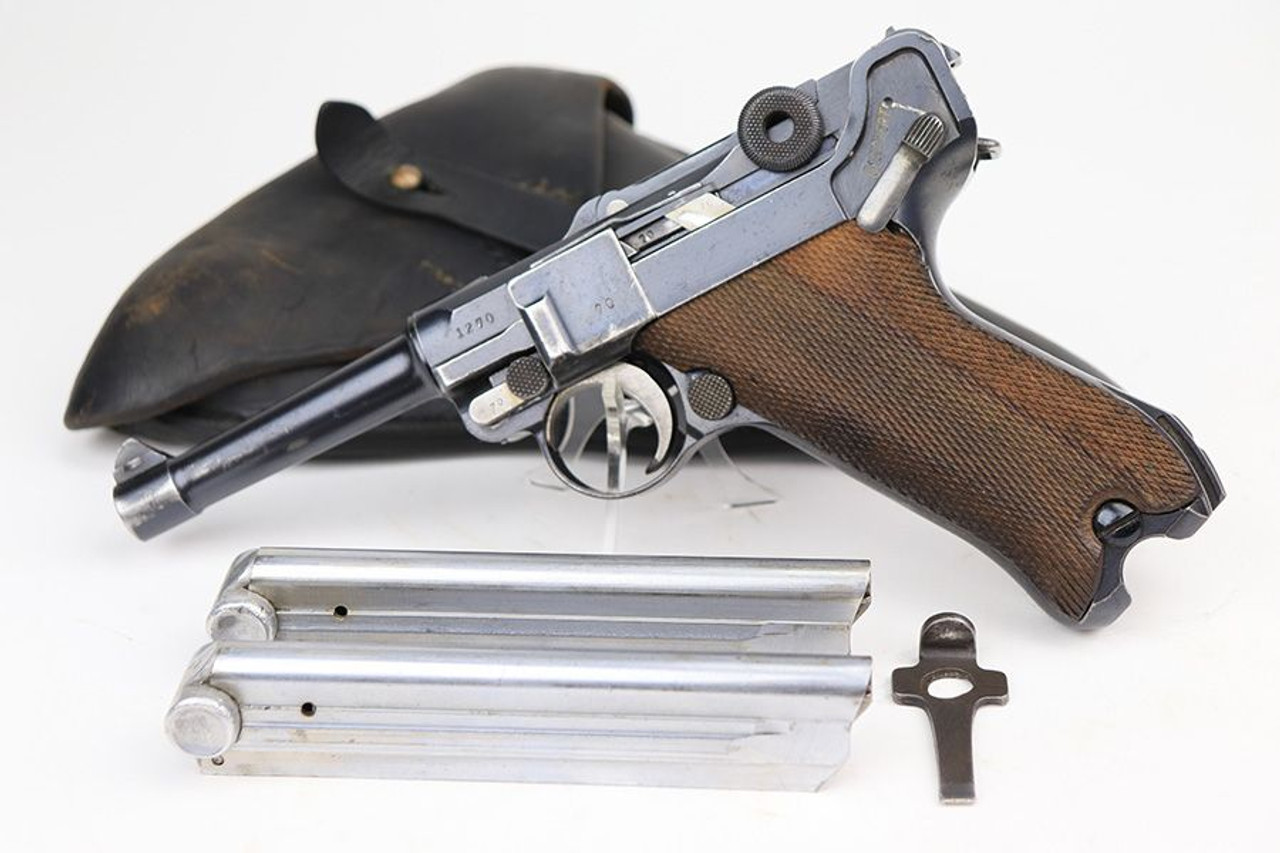 1915 DWM Police Luger Rig - Two Matching Mags - 1