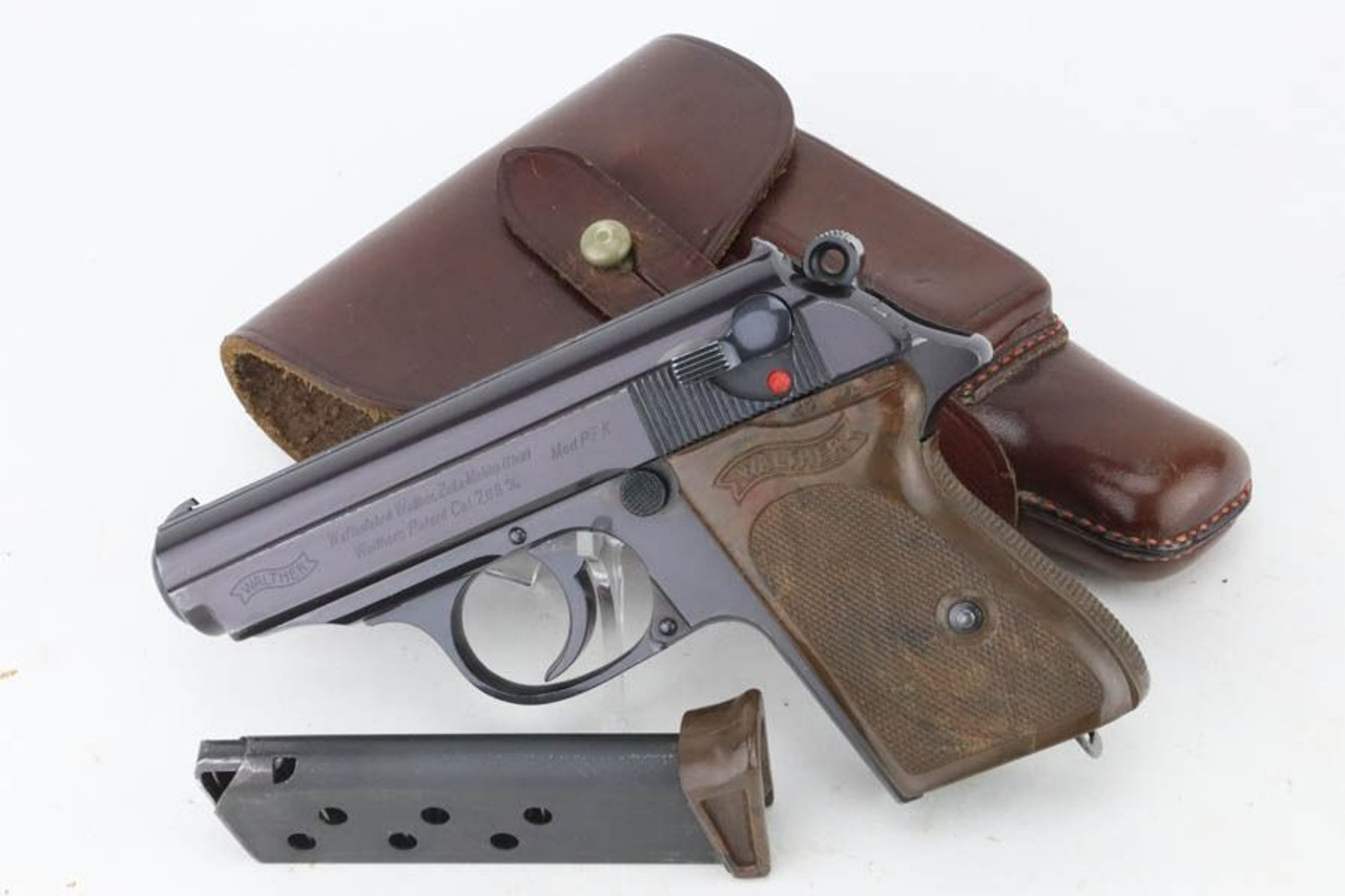 Beautiful Commercial Walther PPK Rig - Plum Finish & Unique Grayish-Brown Grip