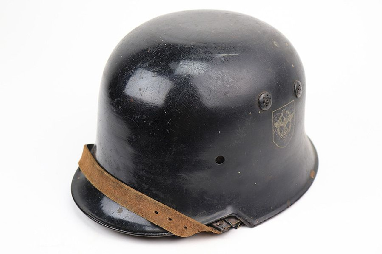 Early Police Double Decal Helmet - 1