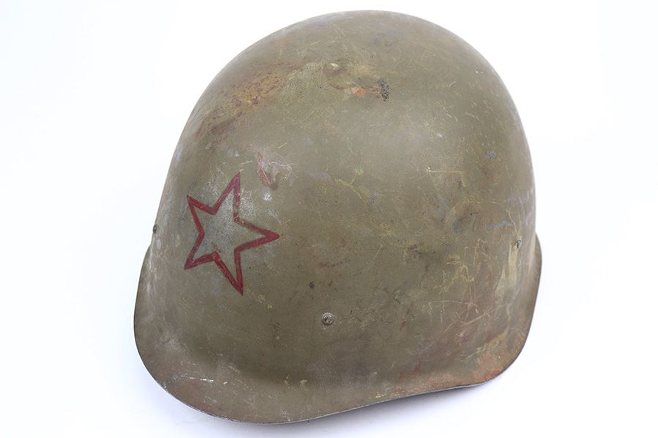 Late WW2 SSH-40 Soviet Helmet - 1