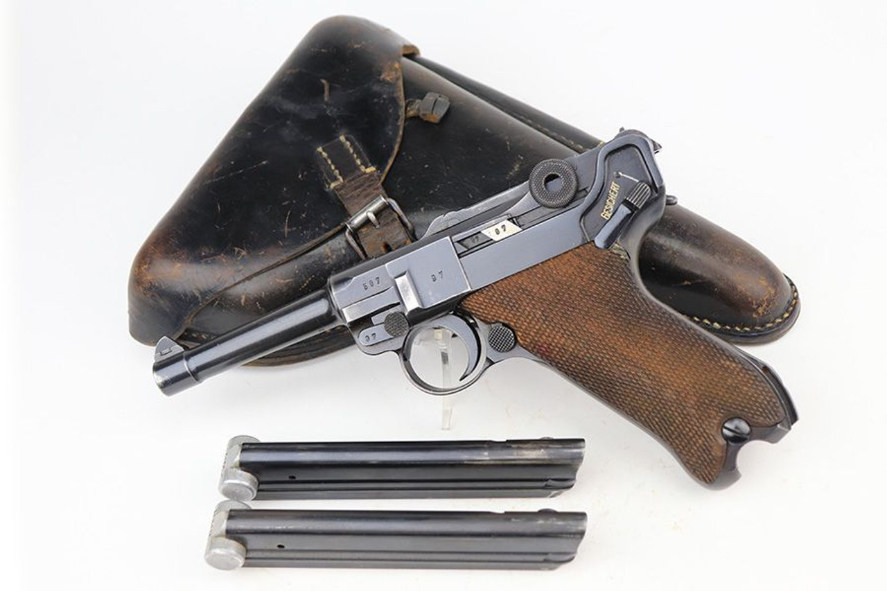 Rare 1938 Navy Mauser Luger Rig - Matching Magazine - 1