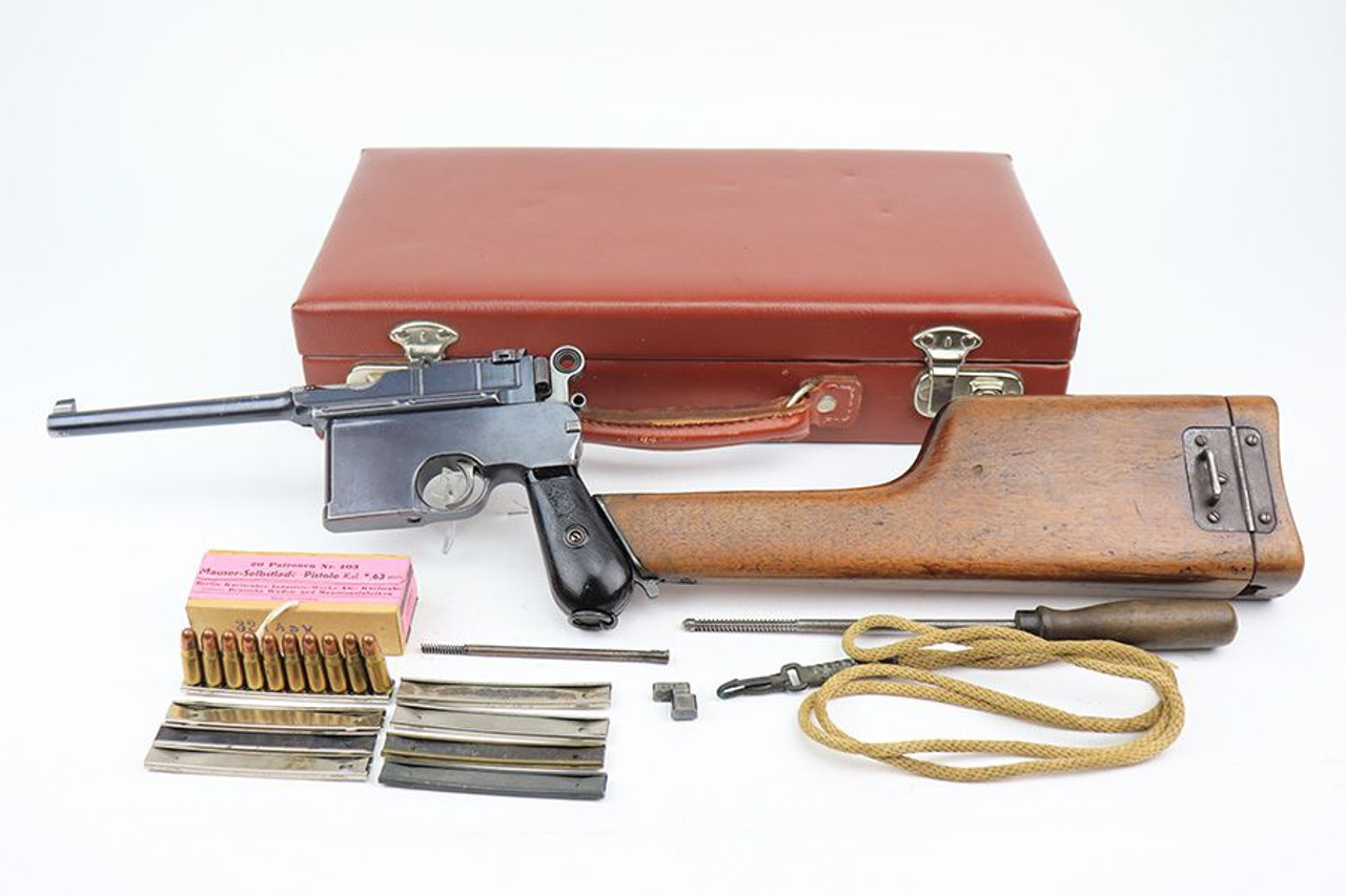 Mauser C96 Flatside Rig - Matching Stock - 1