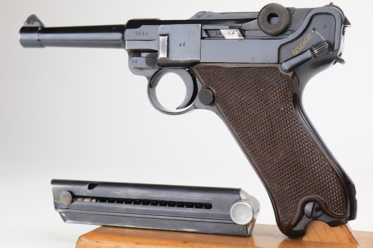 Minty 1940 Mauser Luger - Rare Krieghoff Grips - 1