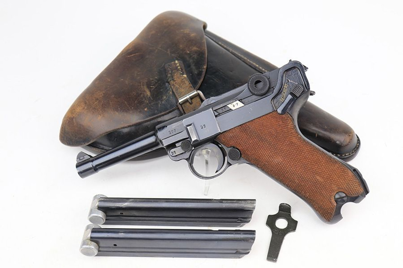 Excellent 1939 Mauser Luger Rig - Matching Magazine - 1