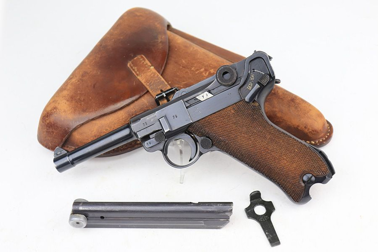 Excellent 1940 Mauser Luger Rig - Matching Magazine - 1
