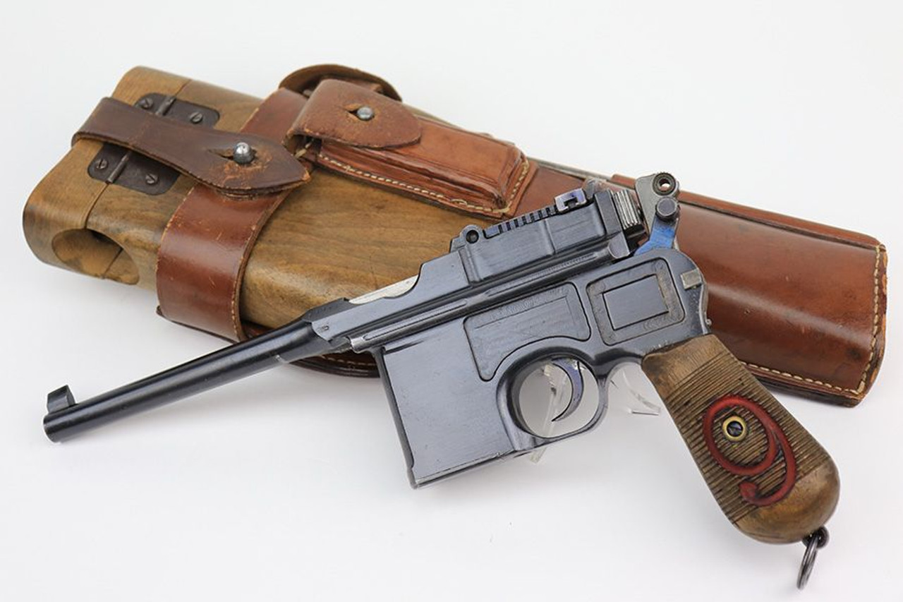 Complete, Minty "Red 9" Mauser C96 Rig - Matching Stock - 1