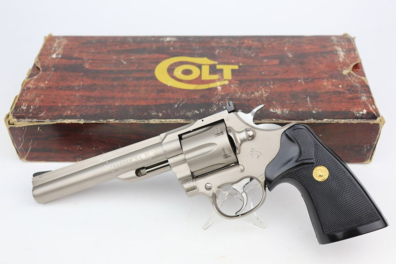 ANIB 1980 Colt Trooper Mk III - 6" Satin Nickel - 1