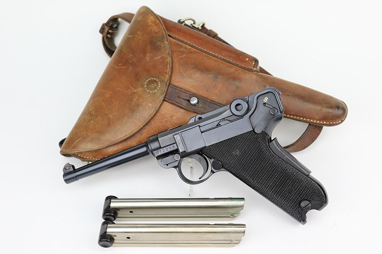 Scarce, Minty Swiss Bern M1929 Luger Rig - 1