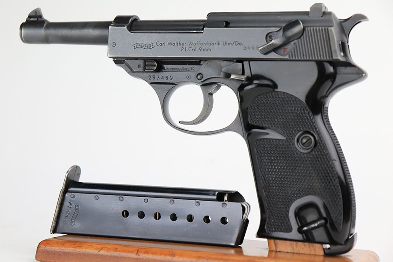 Ultra Rare, Police-Issued Walther P1 - Matching Magazine - 1