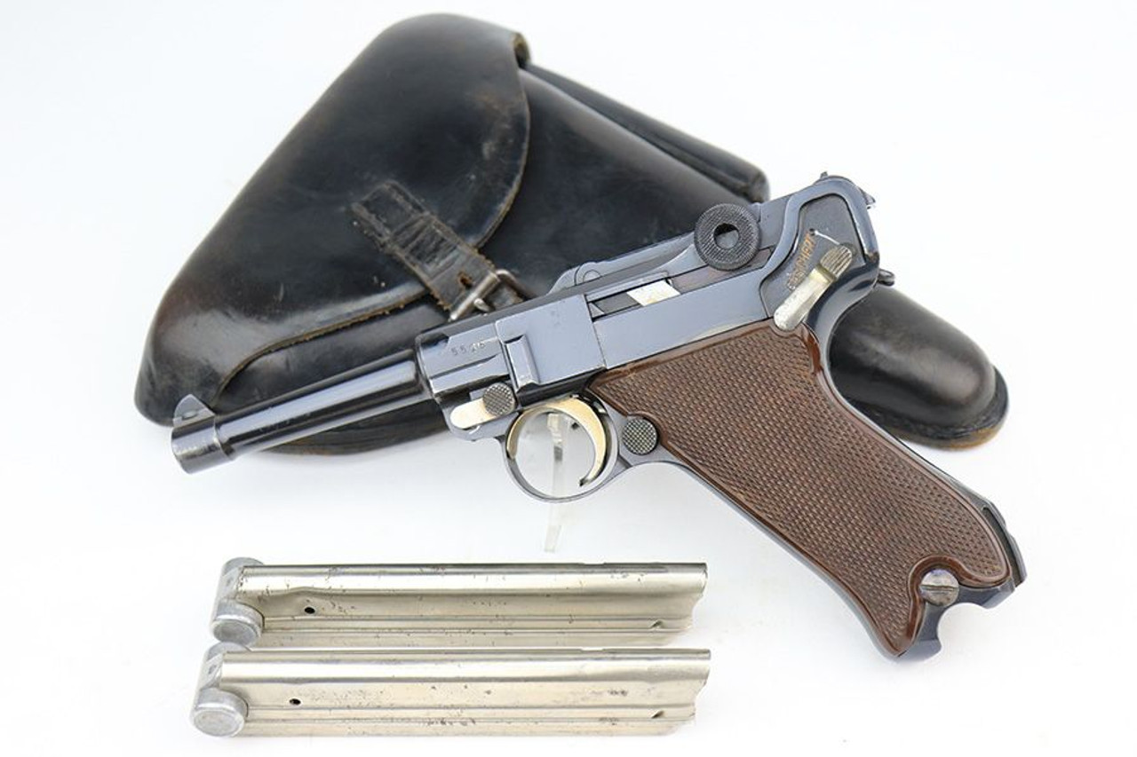 Rare 1936 Krieghoff Luger Rig - Two Matching Magazines - 1