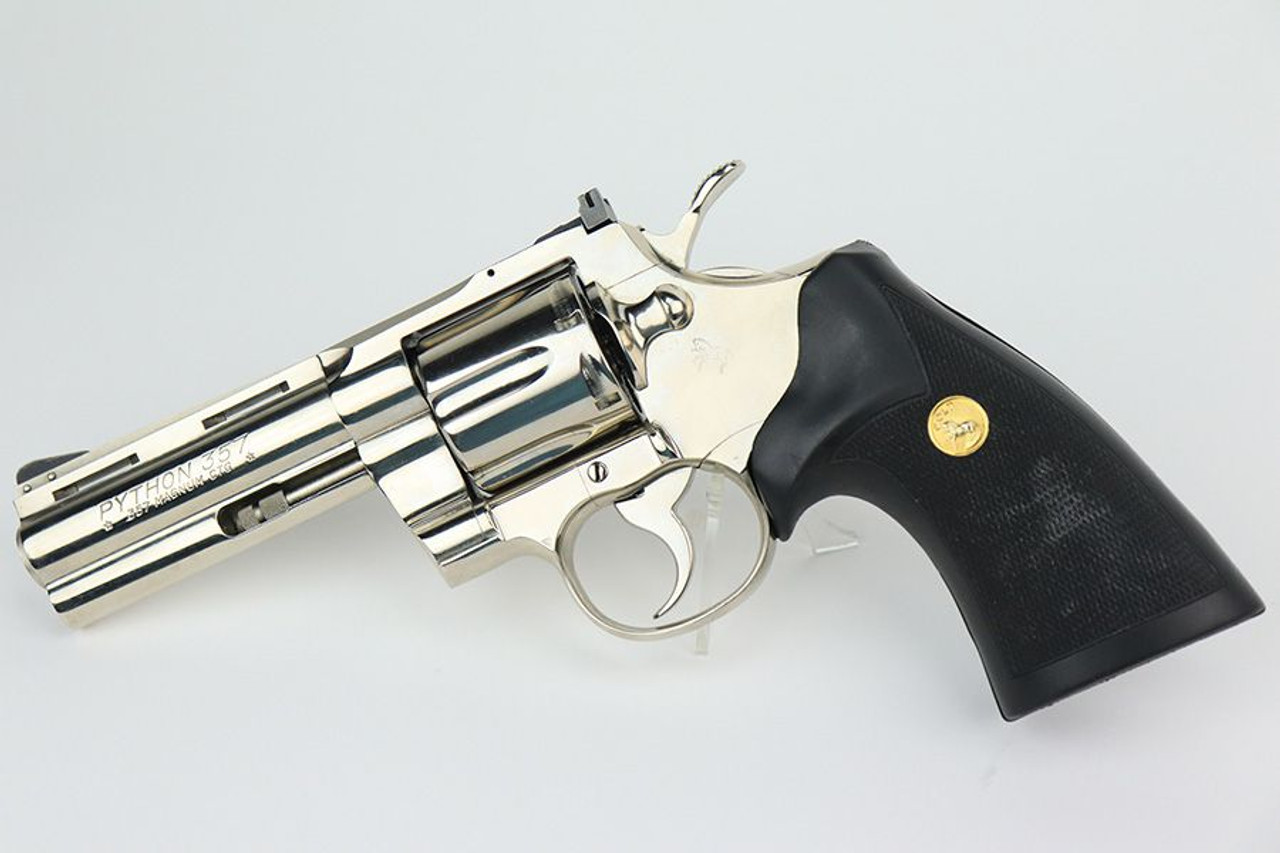 Nickeled Colt Python Revolver - 1
