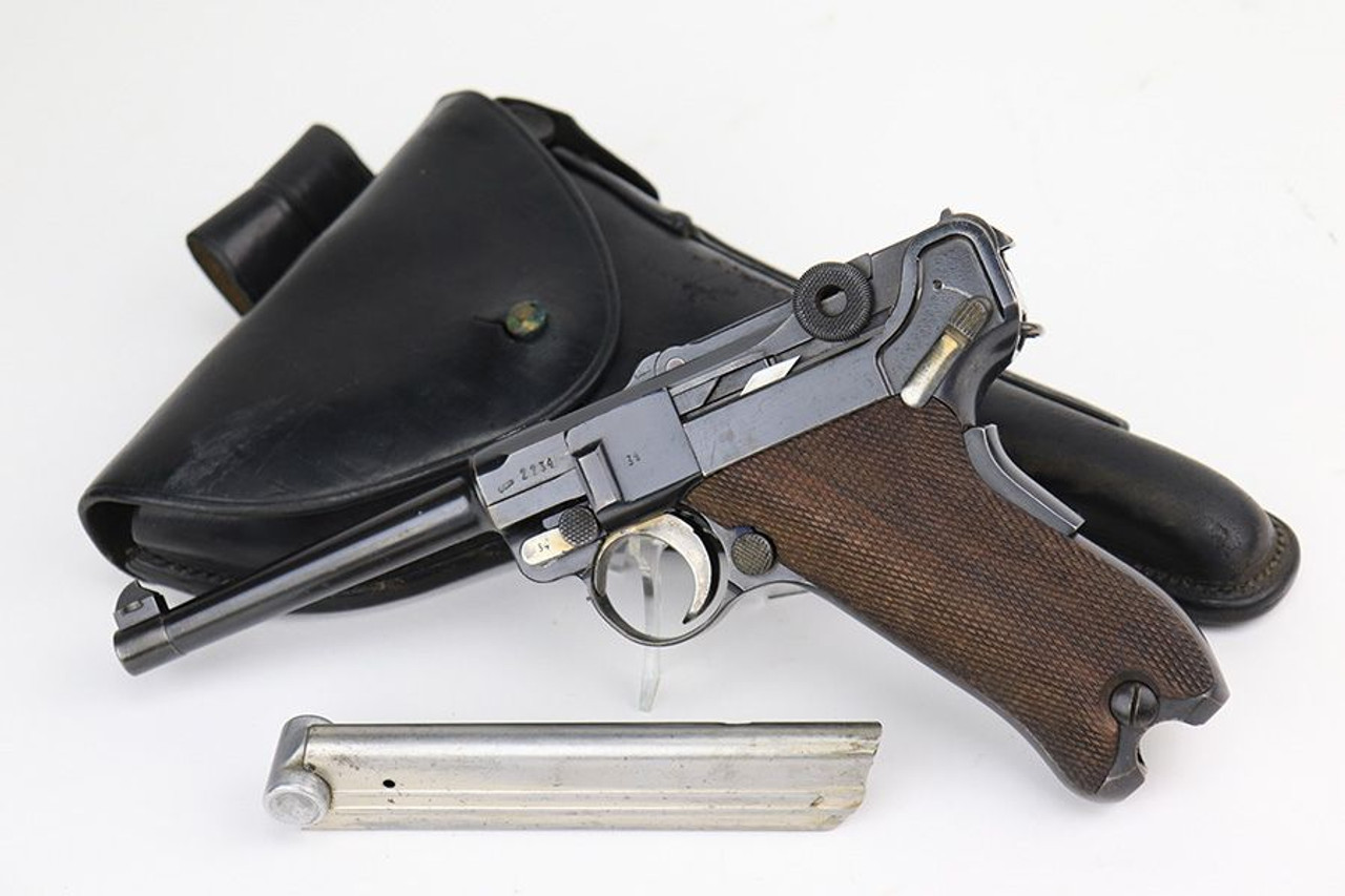 Excellent 1935/06 Mauser Banner Portuguese "GNR" Luger Rig - 1