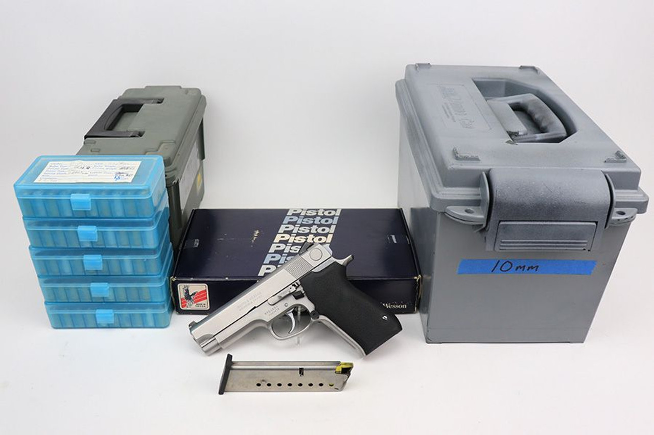 Boxed S&W Model 1076 - With Ammo & Reloading Materials - 1