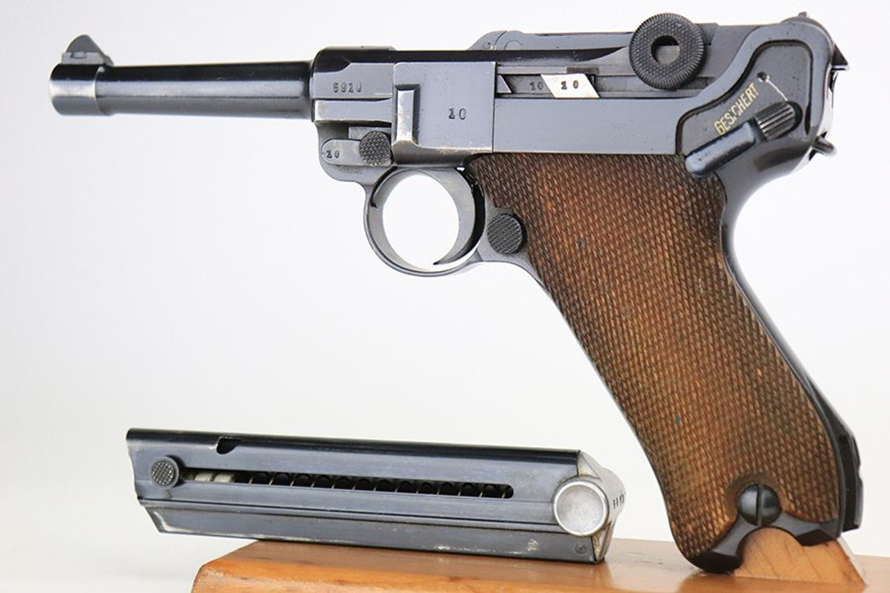 Excellent 1938 Mauser Luger - Matching Magazine - 1