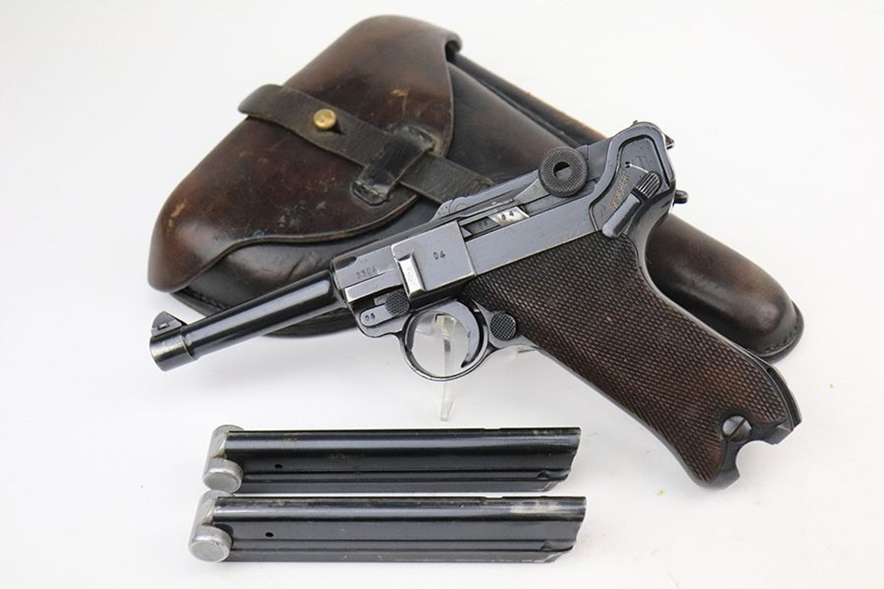1940 Police Eagle/L Mauser Banner Luger Rig - Matching Magazine - 1