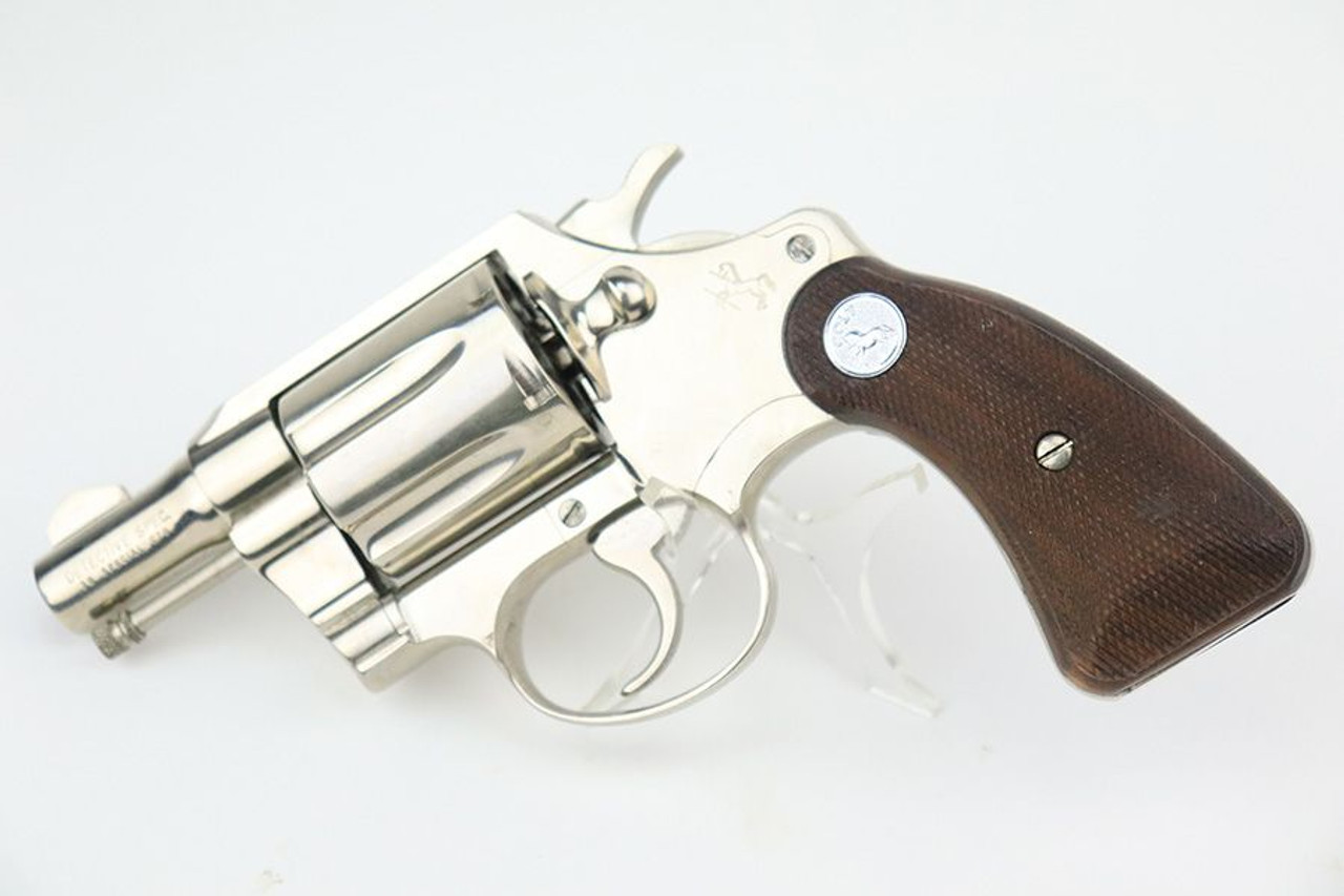 1963 Nickeled Colt Detective Special Revolver - 1