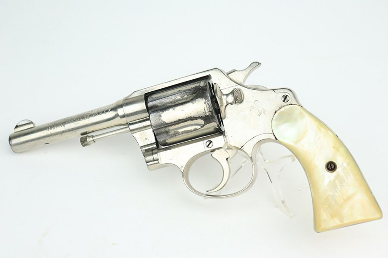 Nickeled Colt Police Positive Special Revolver - 1928 Mfg - 1