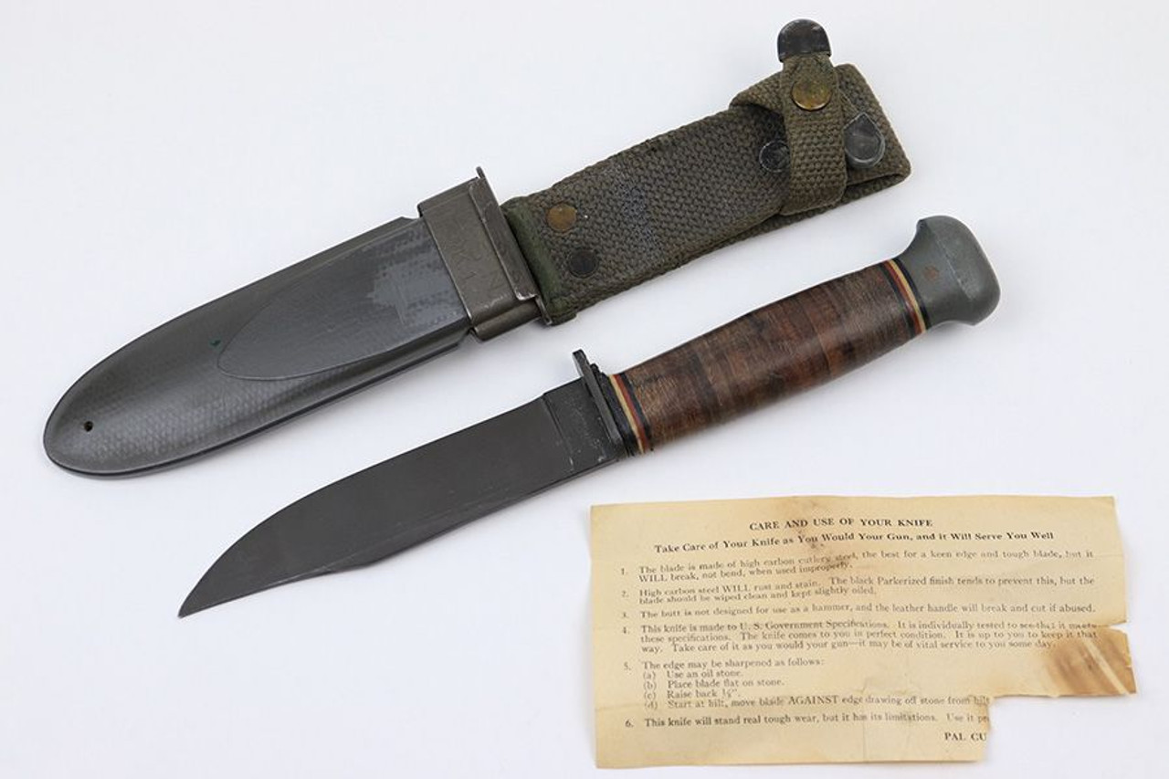 USN Mk 1 RH-35 PAL Knife with Care Tag - 1