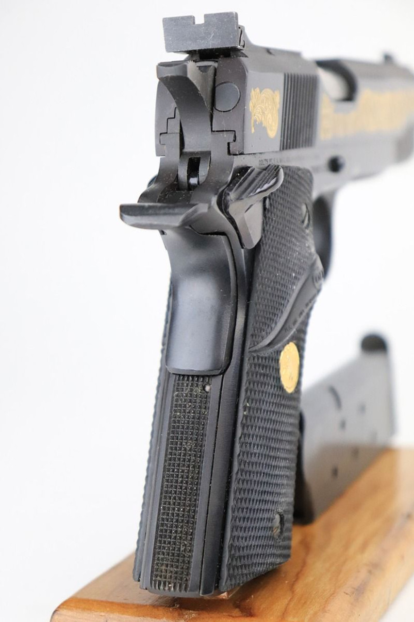 【ジャンク】COLT GOLD CUP SUPER LONG .45Aガスガン WA] コルト ゴールドカップ スーパーロングスライド シルバー