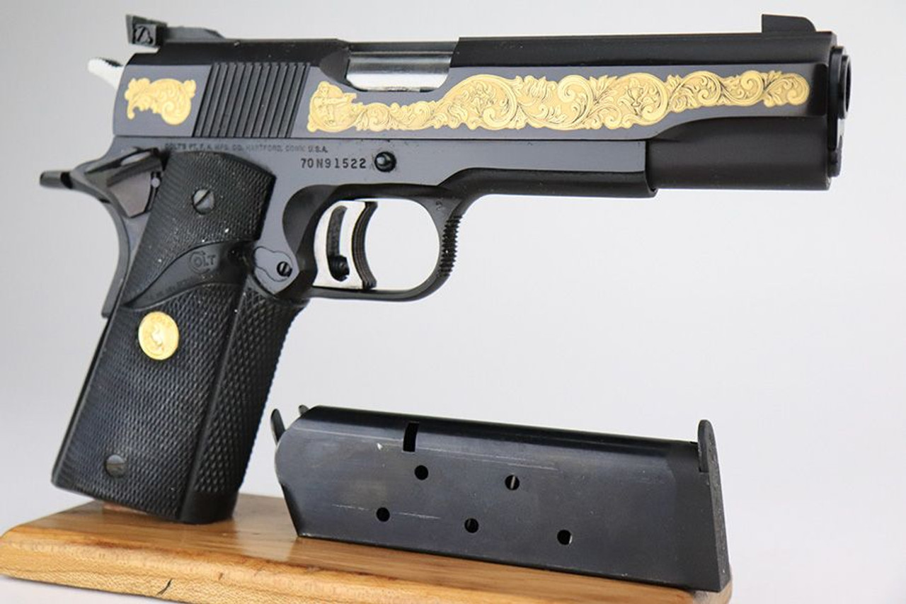 【ジャンク】COLT GOLD CUP SUPER LONG .45Aガスガン Colt Gold Cup National Match 45 Auto Series 80 MK IV with