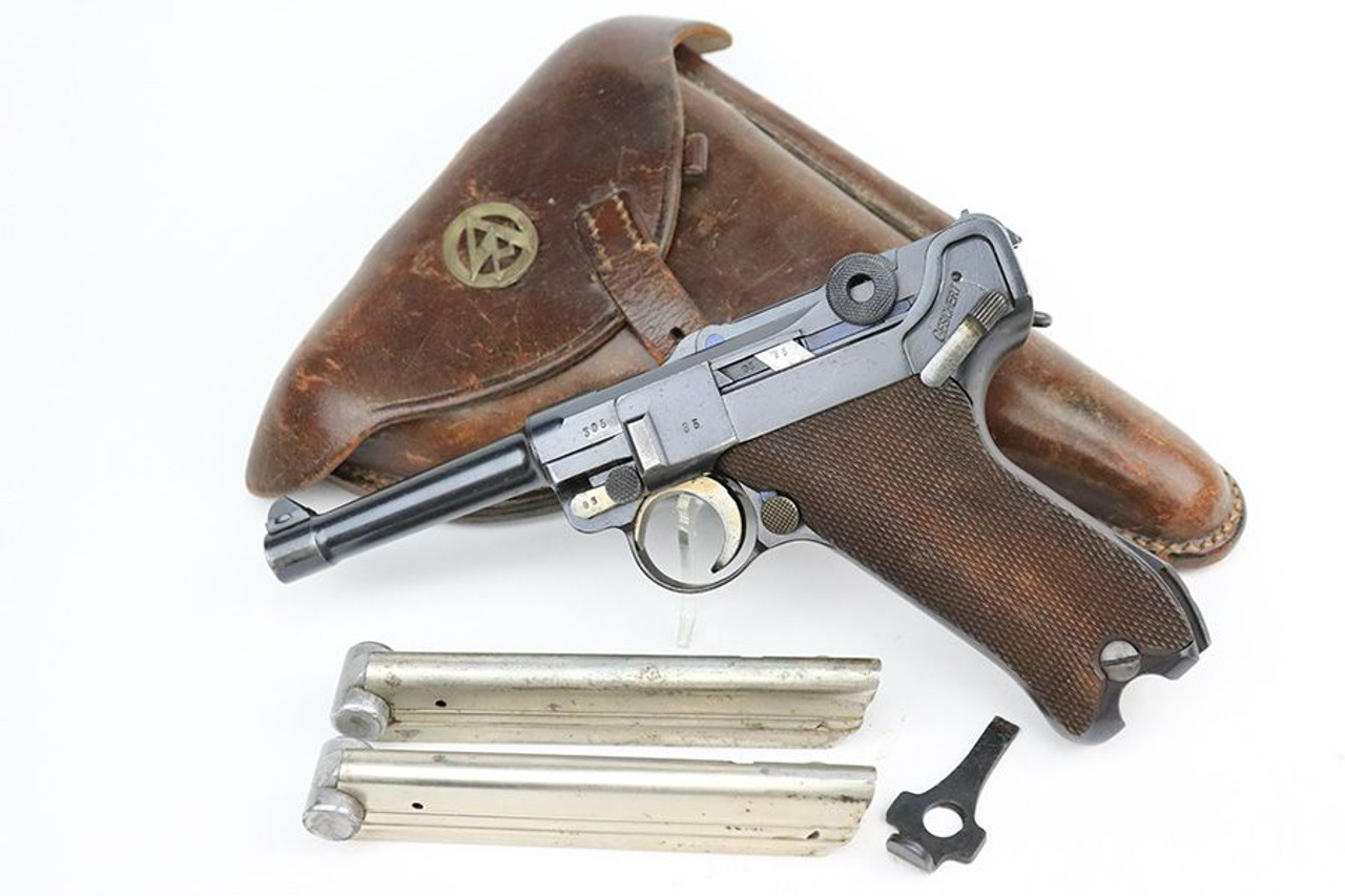 Excellent 1936 Mauser Luger Rig - Matching Magazine - 1