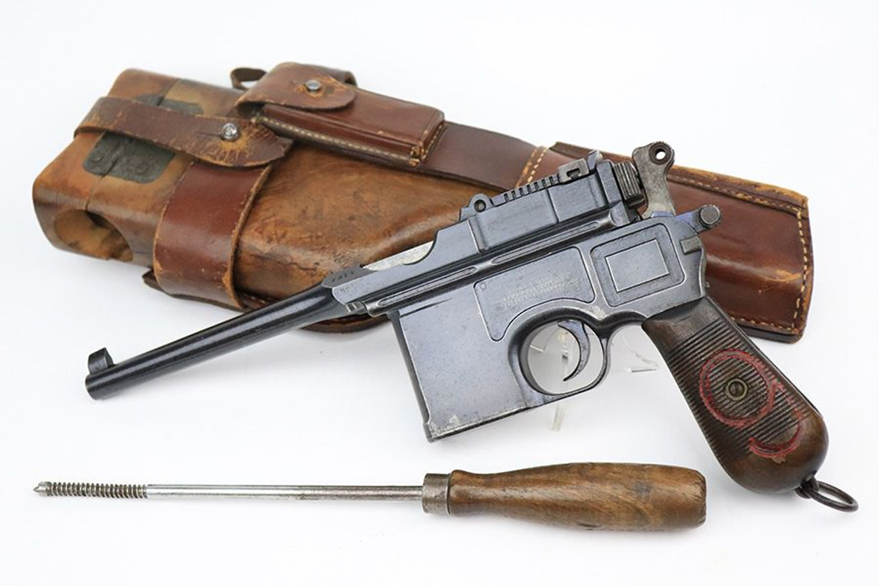 Mauser C96 Rig - Red 9 - Matching Stock - 1