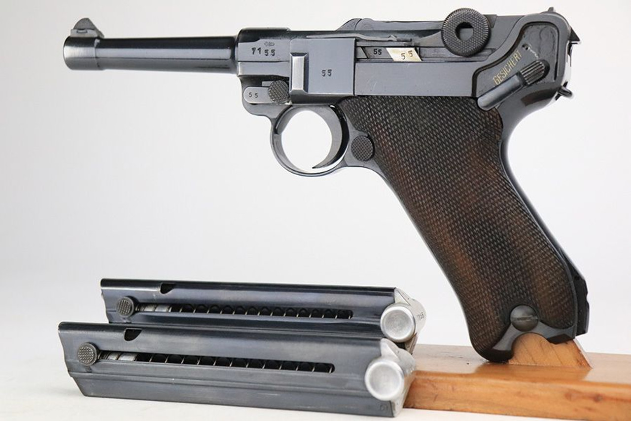 Exceptionally Rare 1938 Mauser Banner Luger - Police Eagle/K - 1