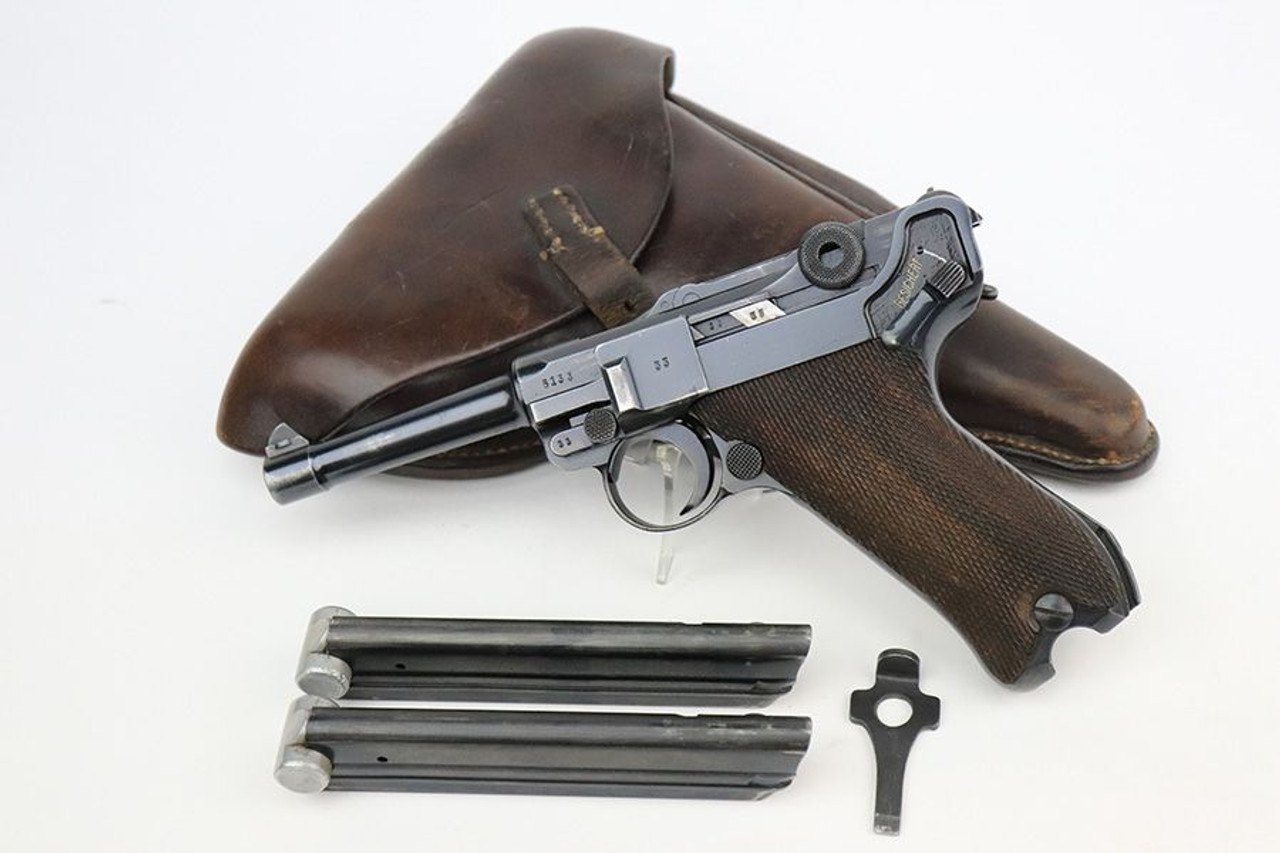 1938 Mauser Luger Rig - Two Matching Magazines - 1
