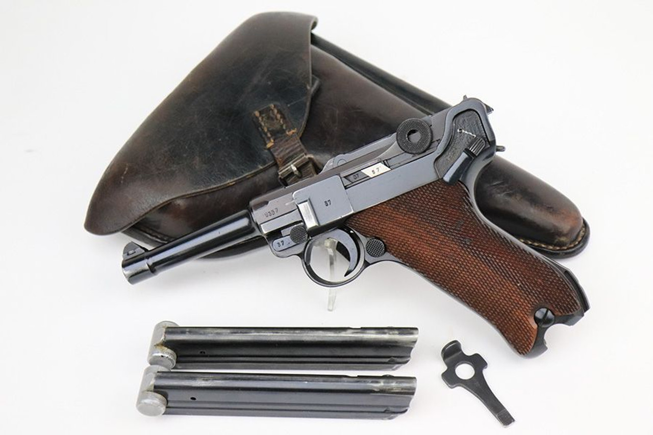 Excellent 1939 Mauser Luger Rig - Matching Magazine - 1