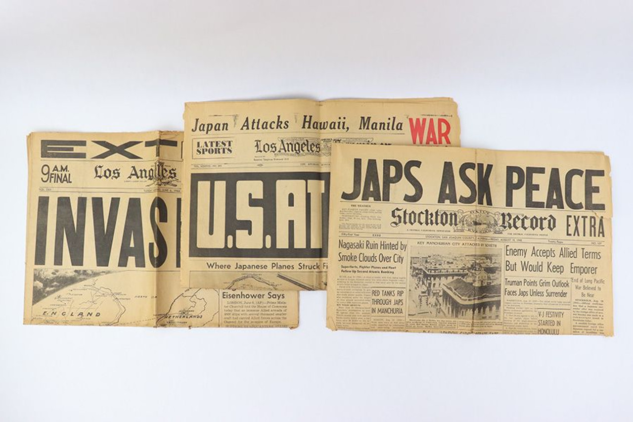Three Iconic US WW2 Newspapers - 1