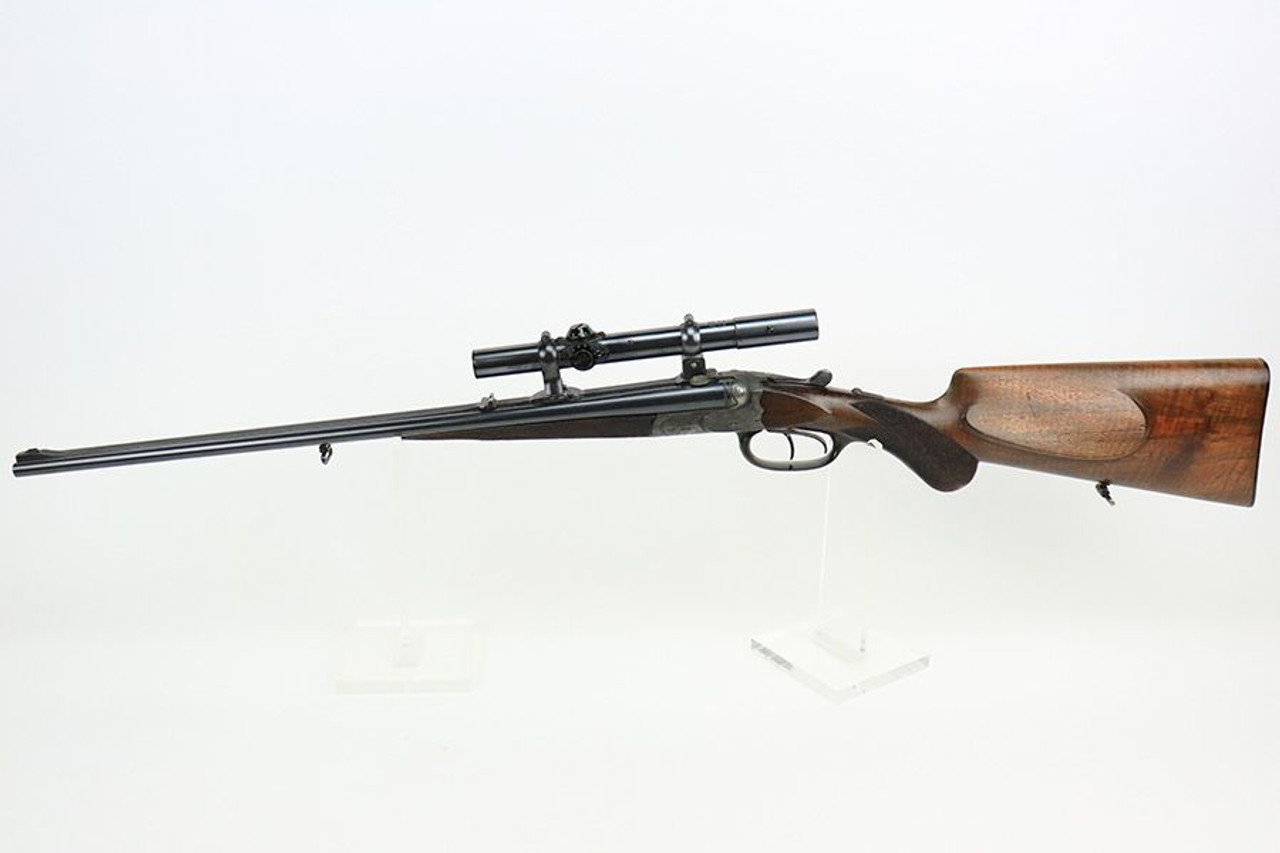 Engraved Pre-WW2 German Side-by-Side Hunting Rifle - 1