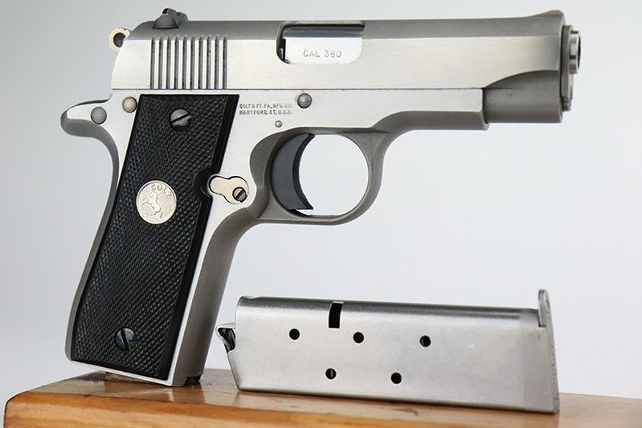タナカ .380 GOVERNMENT STAINLESS MODEL Colt .380 Government Model Series 80 Nickel Finish For Sale