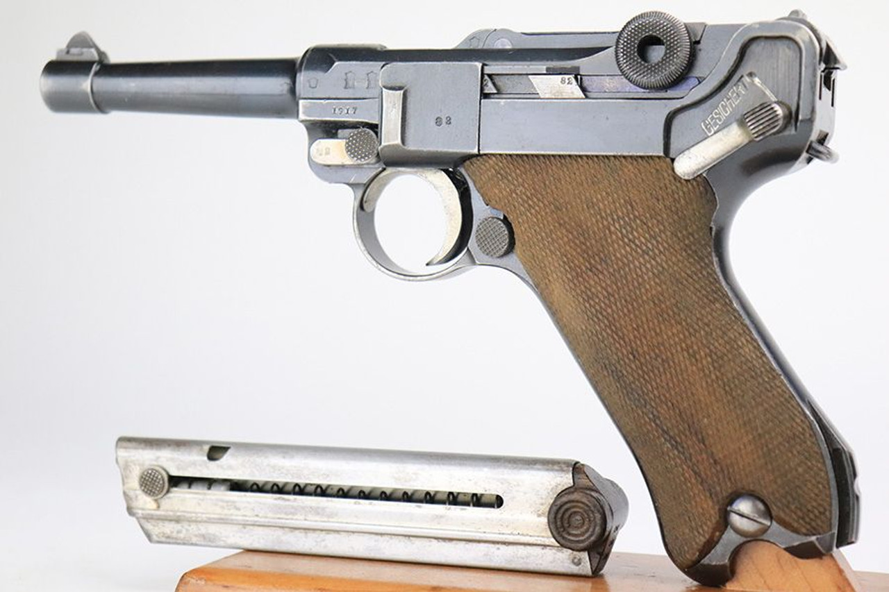Rare Double-Date Navy-Issued 1917 DWM Luger - 1