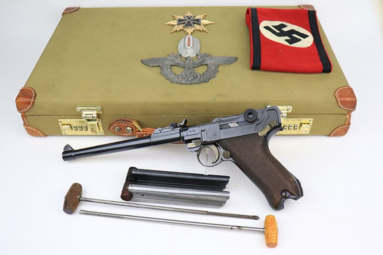 Cased 1918 DWM Artillery Luger - 1