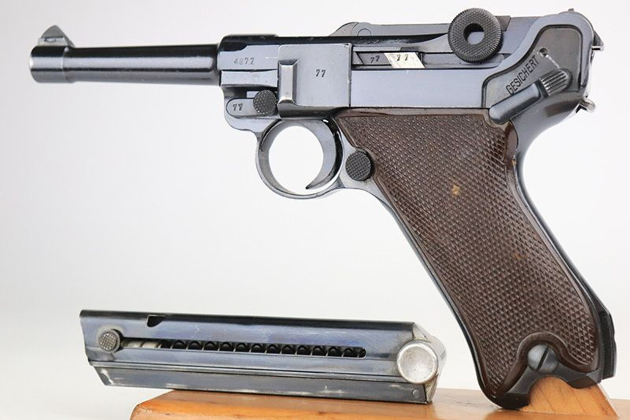 1940 Mauser Luger - Rare Krieghoff Grips - 1